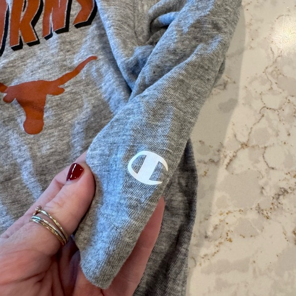 2T - Longhorns UT Austin, Champion Heather Gray Athletic Top - Picture 5 of 7